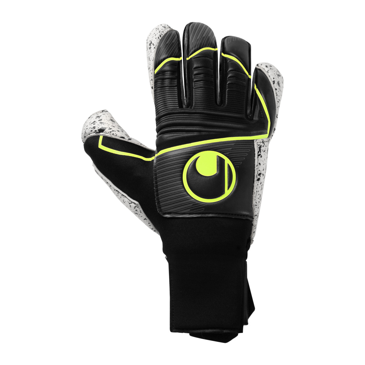 uhlsport Supergrip Flex Frame Carbon in black fluo yellow Torwarthandschuhe in the official uhlsport store